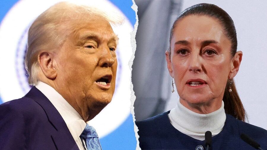 Click to enlarge trump sheinbaum mexico tariffs