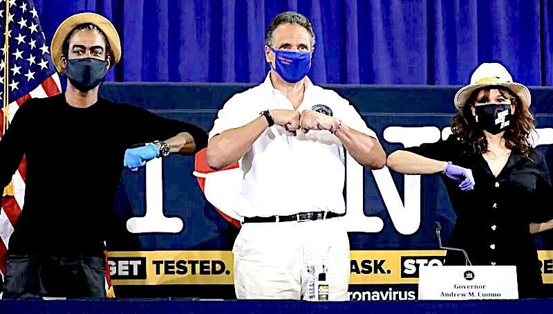 Click to enlarge Cuomo /Chris Rock/Rosie Perez