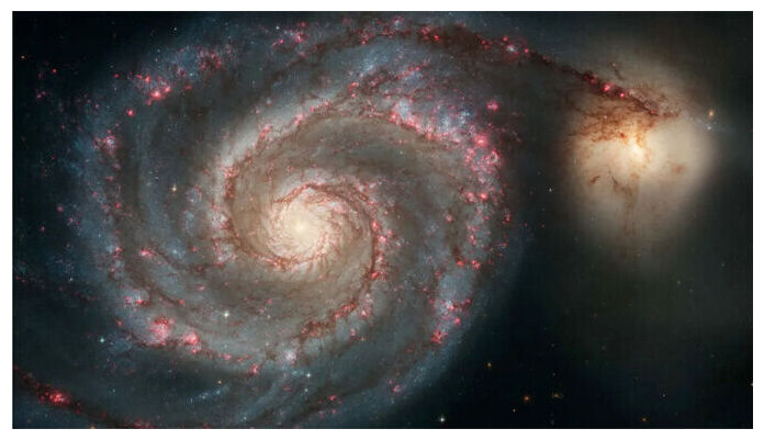 Click to enlarge The Whirlpool Galaxy, M51
