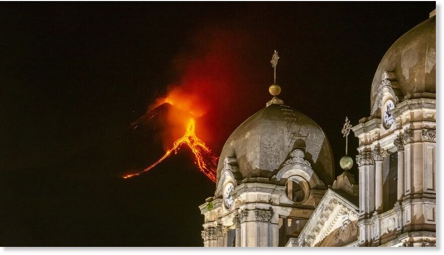 New eruption at Mount Etna in Italy