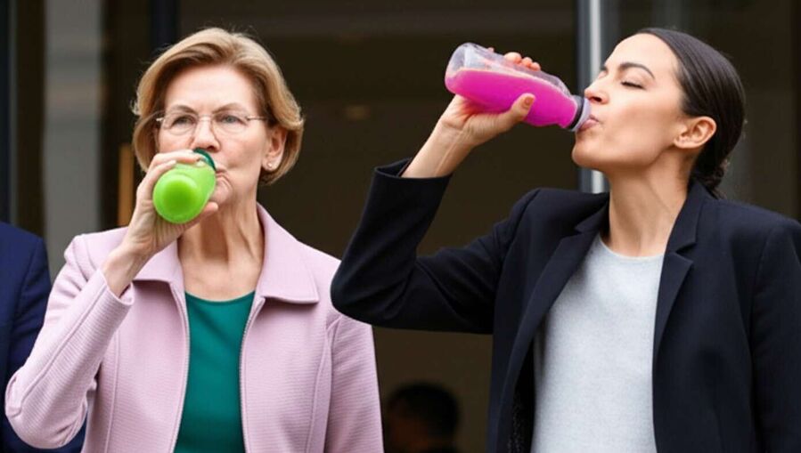 warren aoc food dye protest satire RFK food dyes