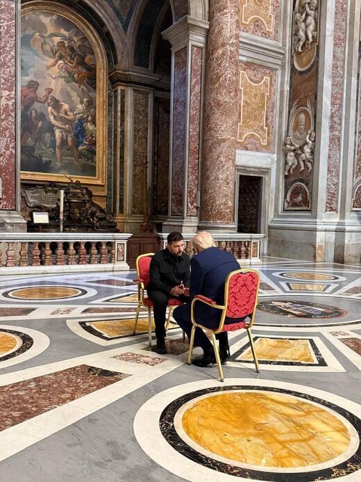 trump zelensky rome
