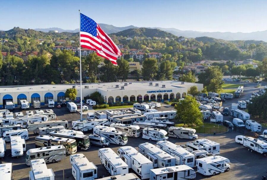Camping World american flag big