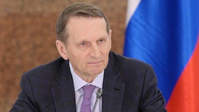 Russian Foreign Intelligence Service (SVR) Director Sergey Naryshkin.