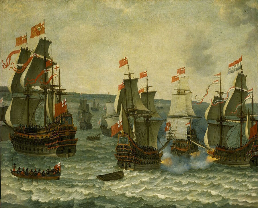 Click to enlarge First Dutch war painting