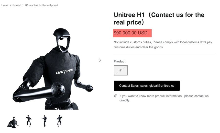 H1 humanoid robot