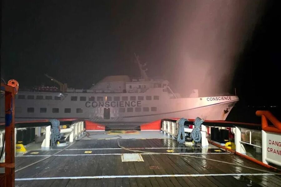Click to enlarge freedom flotilla drone attack israel malta