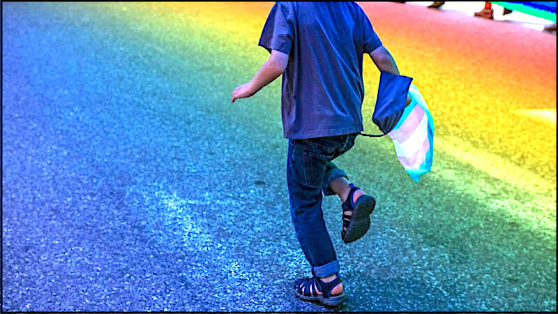 child runs