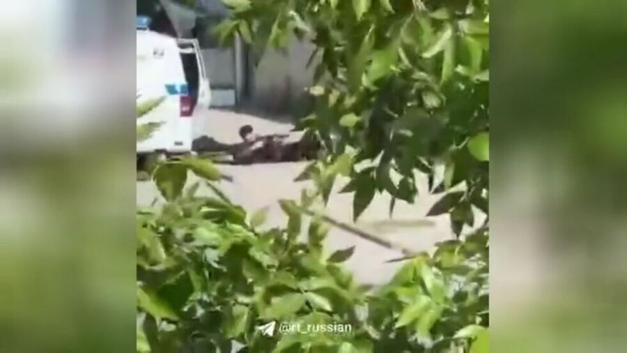 A group of assailants has attacked a police patrol car in Makhachkala, the capital of Russia’s Dagestan Republic