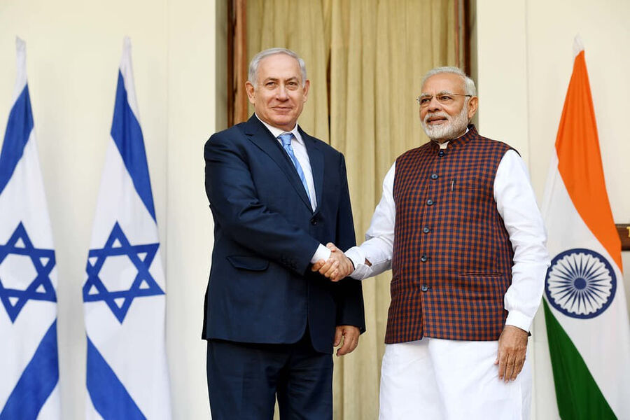 Click to enlarge Netanyahu Modi israel india