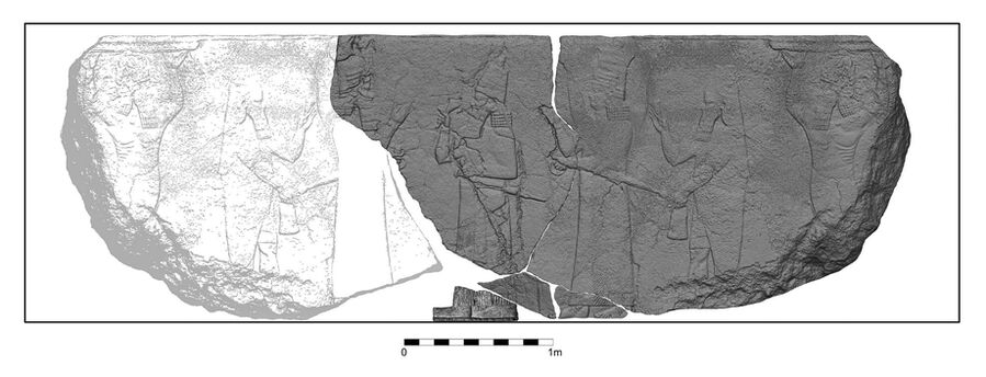 Click to enlarge 3D model of the relief