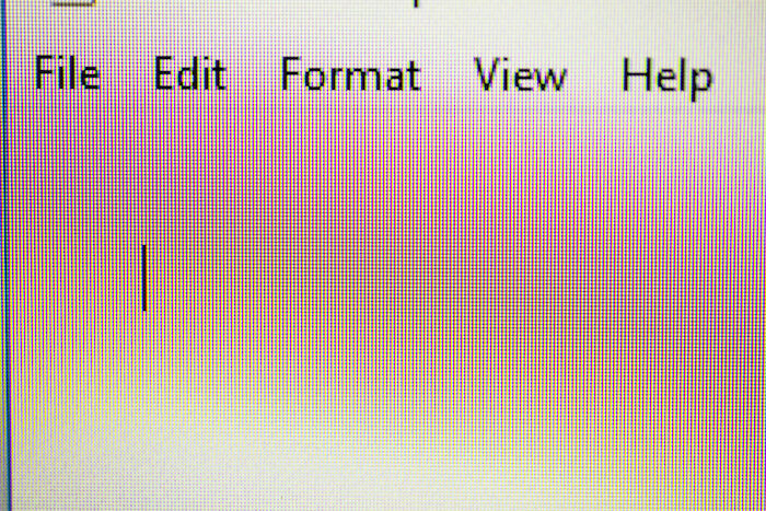 old computer screen  cursor