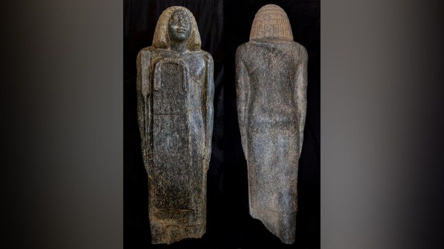Click to enlarge egypt statues black granite saqqara