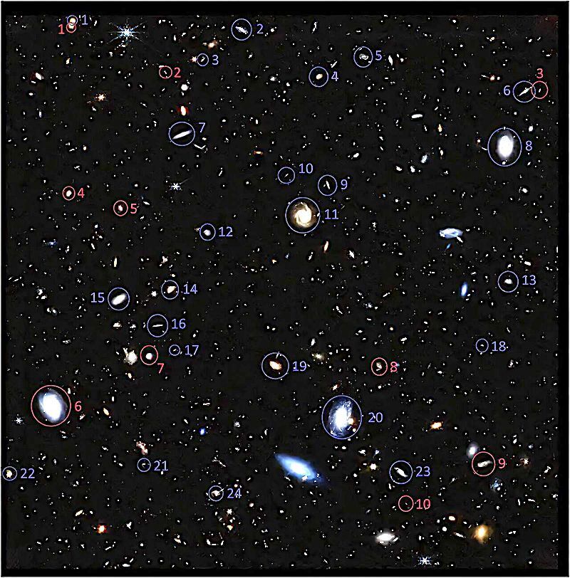 Click to enlarge spiral galaxies numbered
