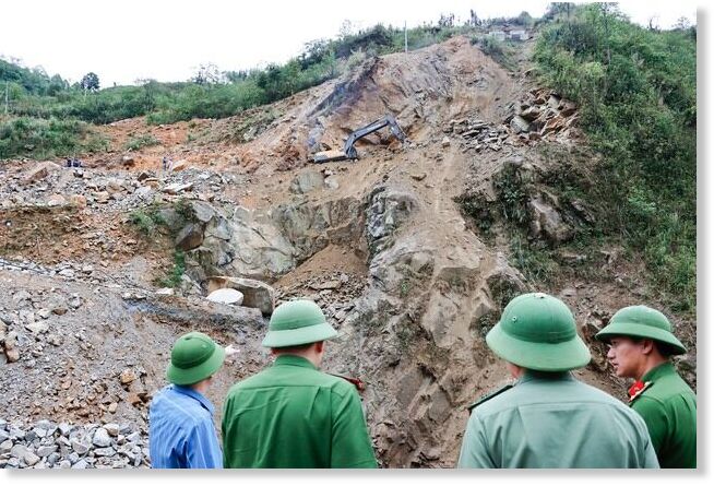 A landslide occurred at the Ta Pao Ho 1A