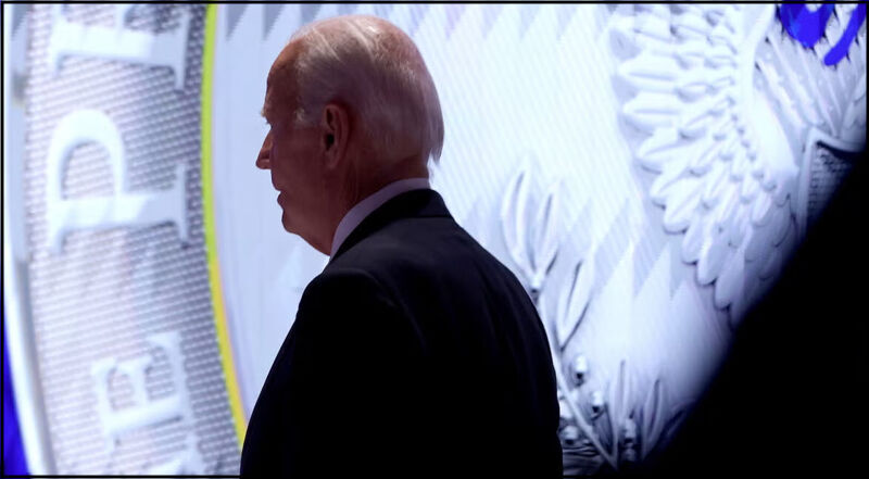 Biden and big sign