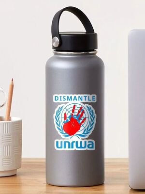 Click to enlarge Dismantle UNRWA sticker