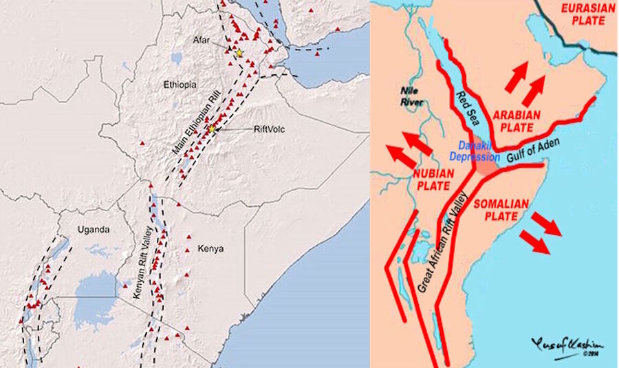 Click to enlarge east african rift system geology