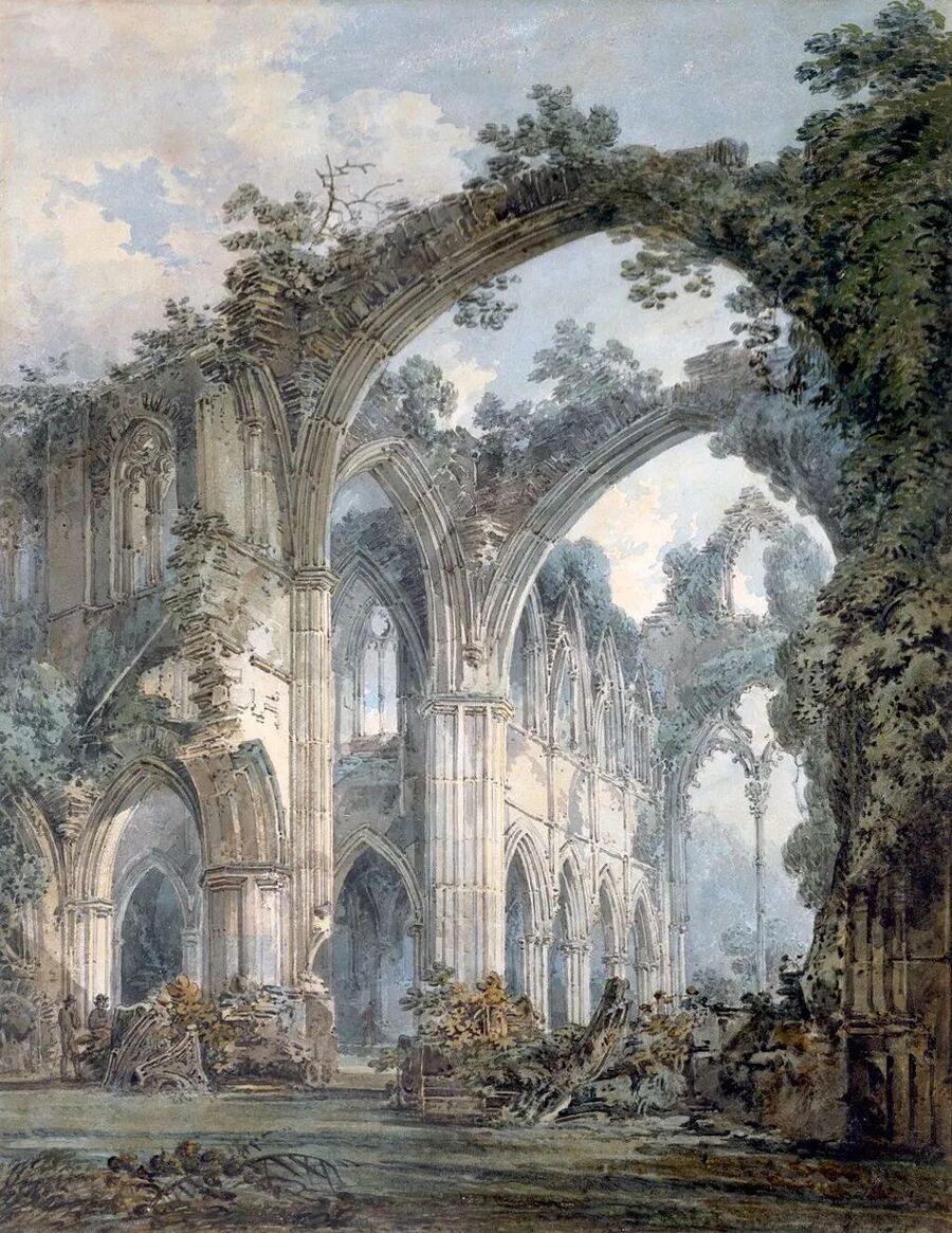 Click to enlarge J. M. W. Turner, Inside of Tintern Abbey painting