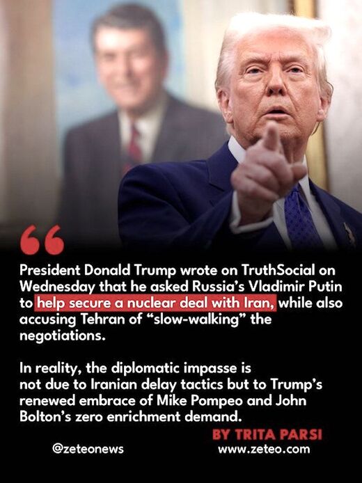 Click to enlarge Trump finger pointing Trita Parsi