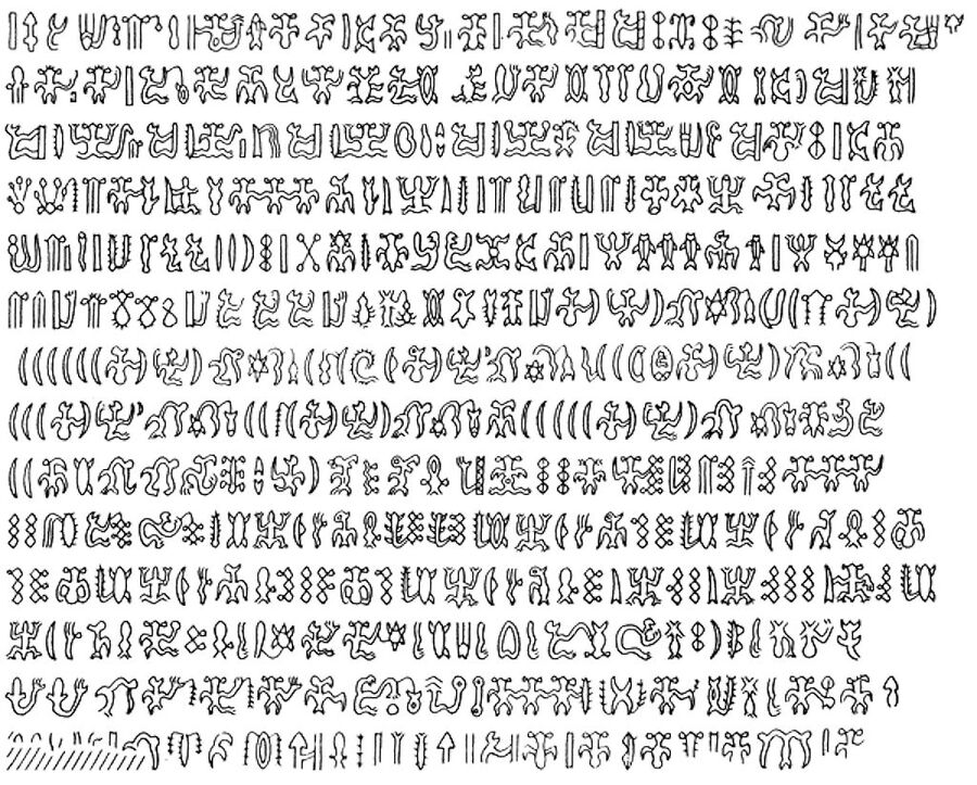 Click to enlarge rongorango language rapa nui easter island