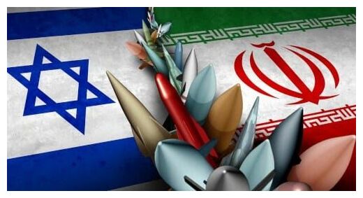 Israel Iran Flags
