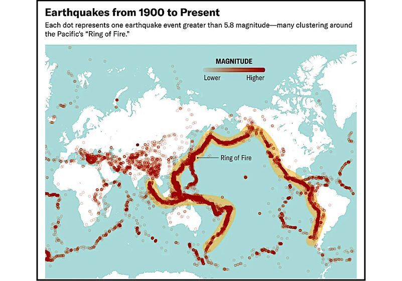 Click to enlarge Equake map