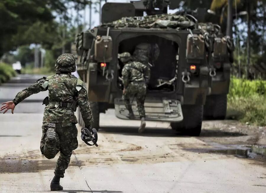 Guachinte Valle del Cauca Colombia soldiers bomb explosion