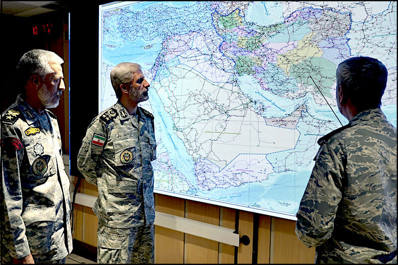 Click to enlarge 3 military guys and map