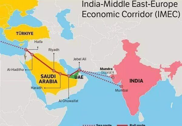 Click to enlarge IMEC trade corridor
