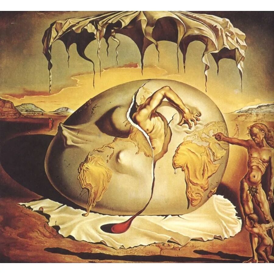 Salvador Dali — Geopoliticus Child Watching The Birth Of The New Man