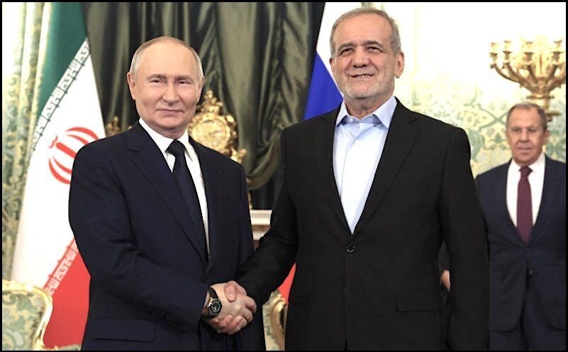Click to enlarge Putin Pezeshkian Lavrov