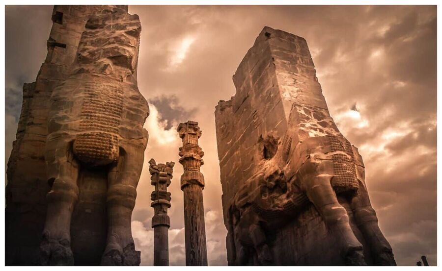 Click to enlarge Persepolis entrance in Iran