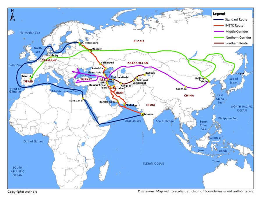 Click to enlarge Trade Routes