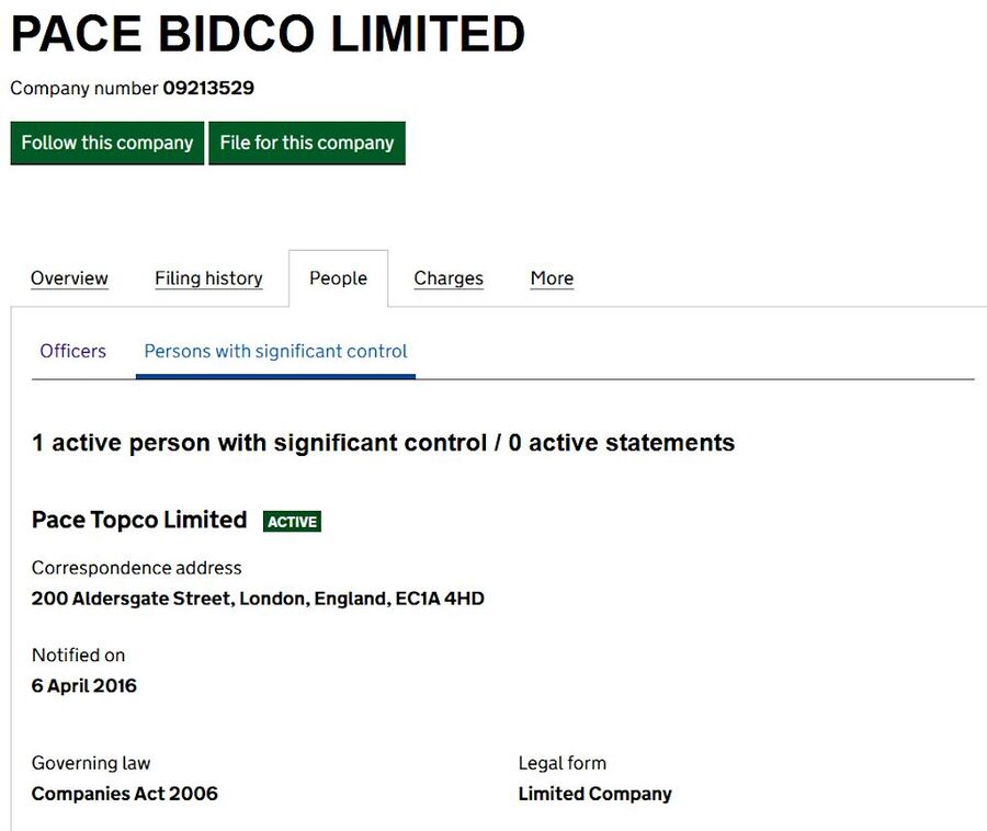 Click to enlarge pace bidco royal airforce private tankers chain of ownership