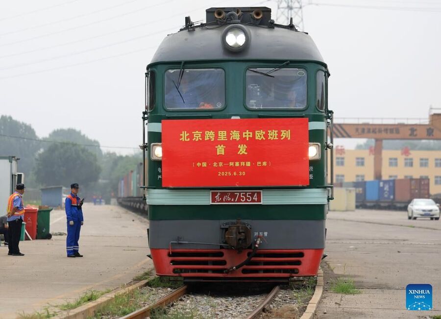 Click to enlarge China-Europe freight train