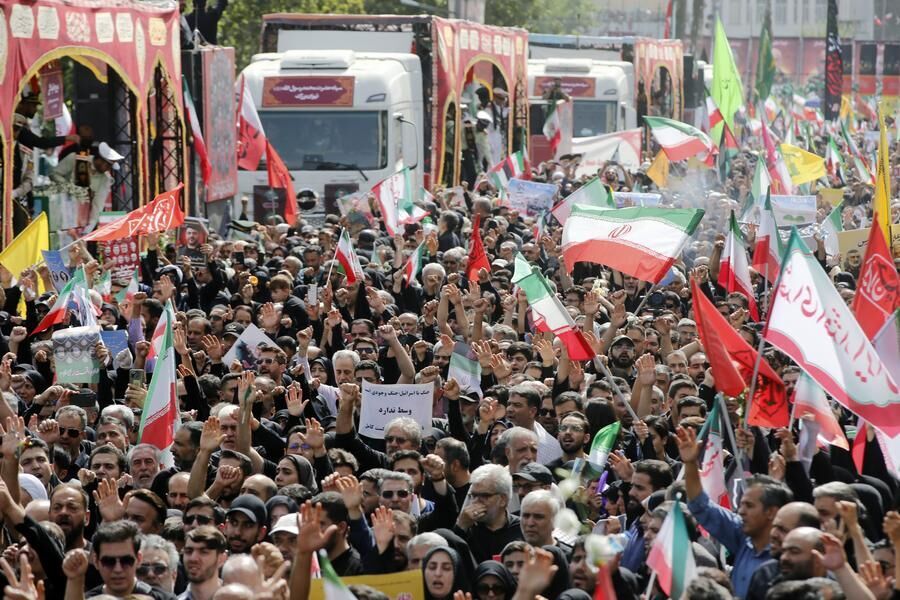 A state funeral for the military commanders and nuclear scientists killed during a 12-day conflict with Israel is held in Tehran, Iran, on June 28, 2025.
