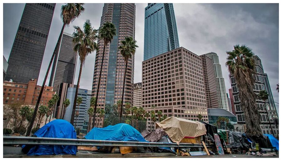 Click to enlarge Homeless in LA