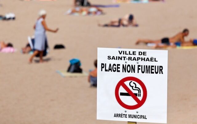 smoking ban france beaches