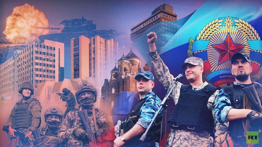 russia liberate lugansk oblast ukraine graphic
