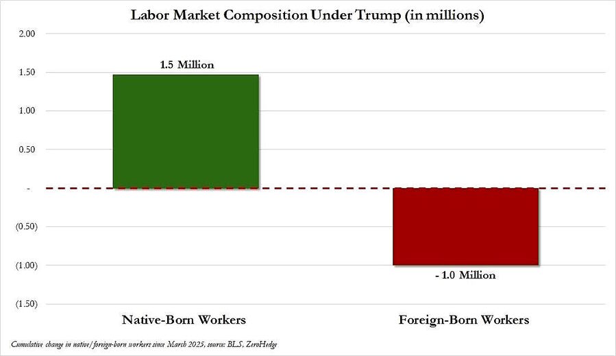 employment native born vs foreign born use