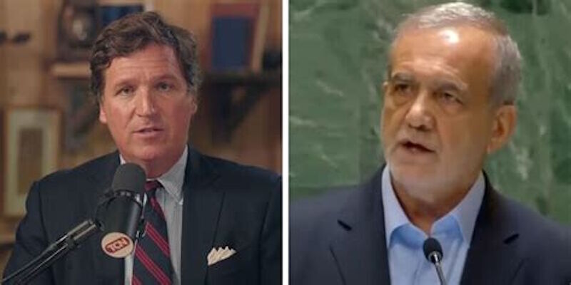 tucker carlson Pezeshkian interview Iran