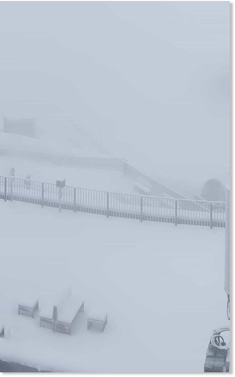 Click to enlarge July snow has blanketed the Alps. |
