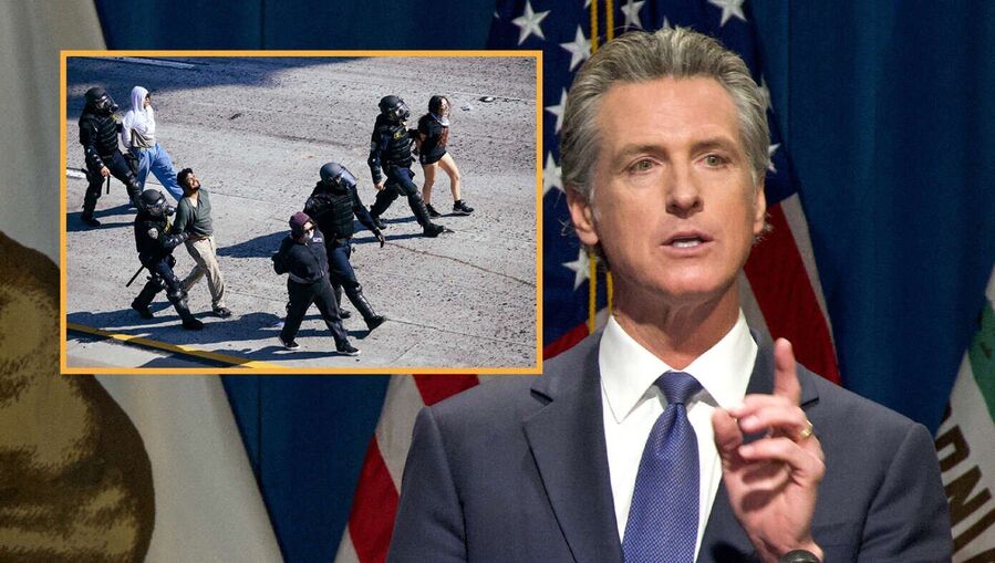 Gavin Newsom trump california satire