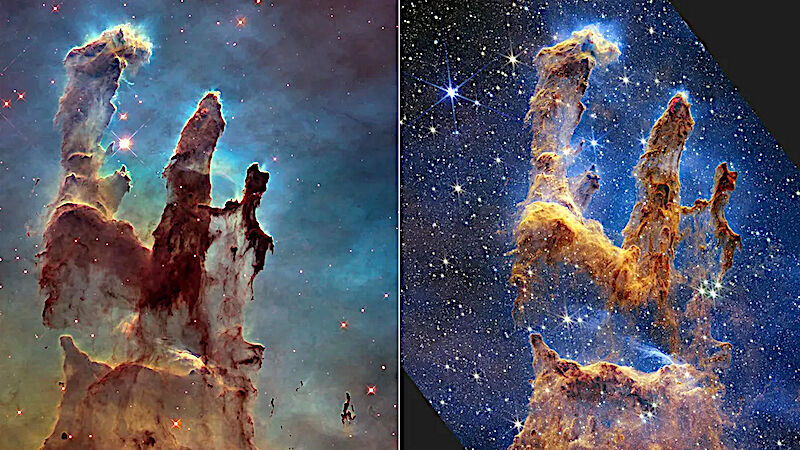 2 images Pillars of Creation