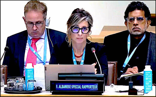 Trump sanctions on UN Special Rapporteur Francesca Albanese are illegal and represent further U.S. complicity in genocide Trump sanctions on UN Special Rapporteur Francesca Albanese are illegal and represent further U.S. complicity in genocide