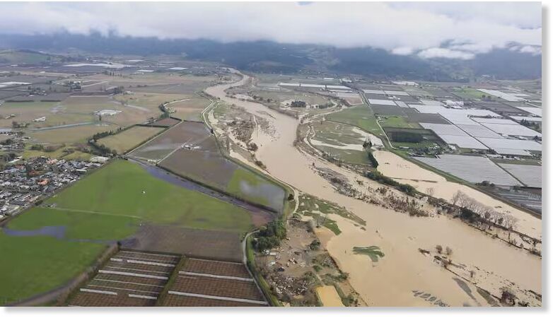 Click to enlarge Extent of flooding damage in Tasman