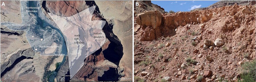 Click to enlarge paleo lake grand canyon meteor strike