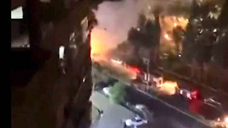 Click to enlarge Airstrike Syria