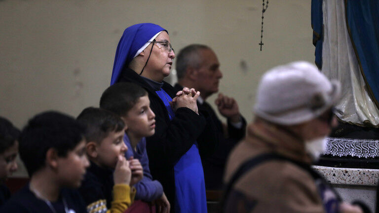Click to enlarge Holy Family Church Catholic nuns Gaza palestine